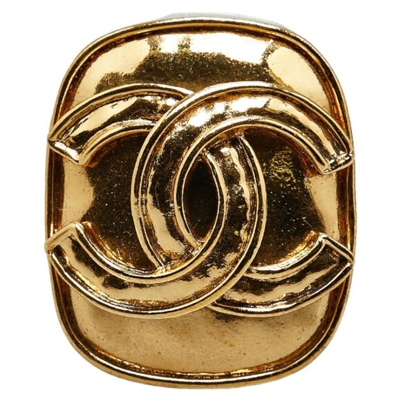 CHANEL Gold Coco Mark Brooch - Picture 1 of 4
